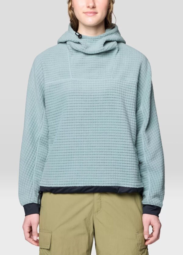Women's Big Grid Hoody - Blue Sage