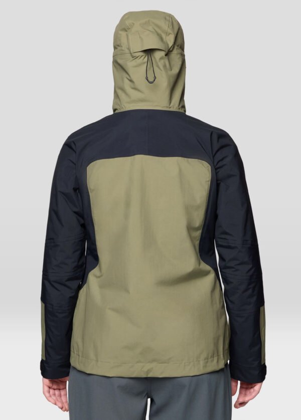 Women's Dry Hooded Jacket - Mission Olive, Black - Image 2
