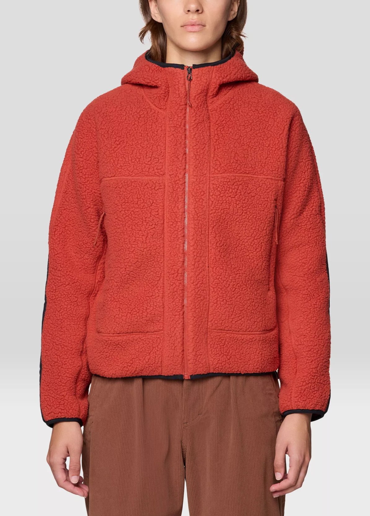 Women's Fleece Hoody - Mars Red